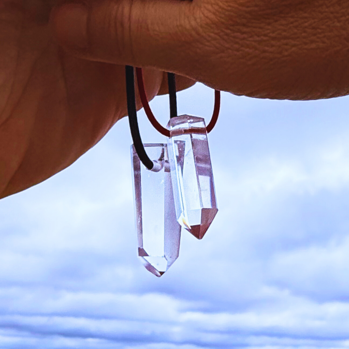 Let's FoCK IT ™ Couples Protection Amulet Fidgets - Premium Grade Brazilian Crystal Quartz - Cool Adjustable Stress Reliever Palm Bracelets